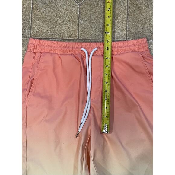 SHEIN Women’s Elastic Waist Peach Colored Shorts Size Small Drawstring, Pockets - Picture 4 of 12